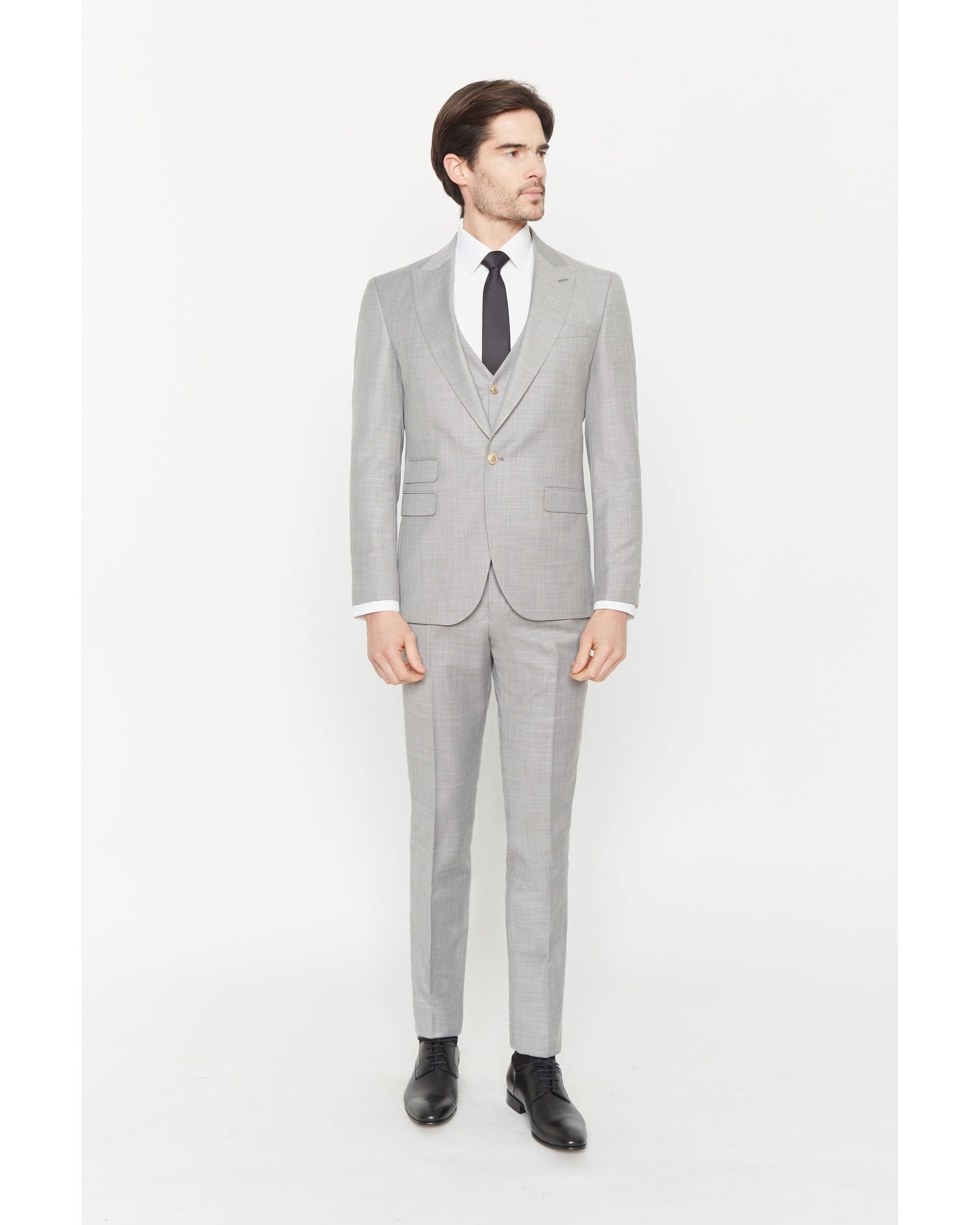 Costume Shelby gris 3 pieces