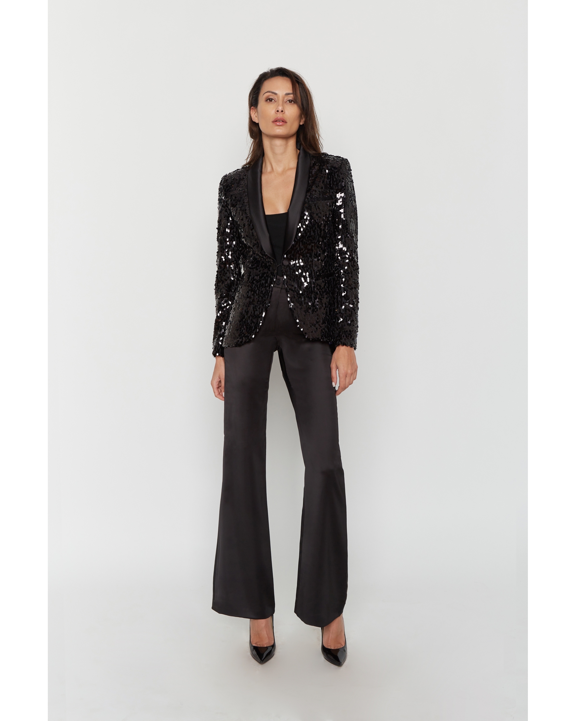 Smoking Femme Frida Lurex Noir