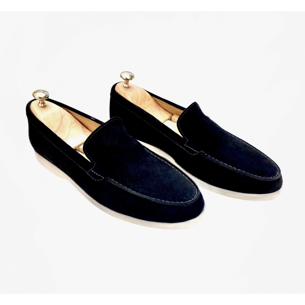 Mocassin Homme en Daim Noir...
