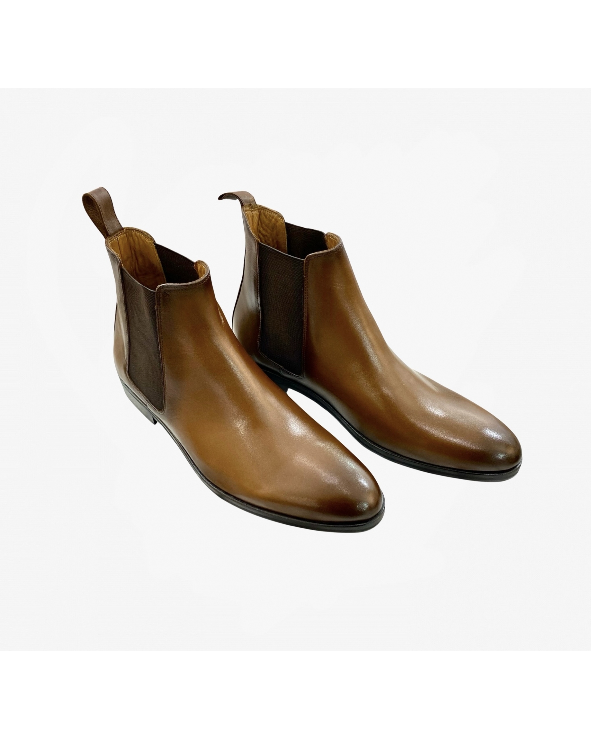 Bottine Homme Cuir Cognac à...