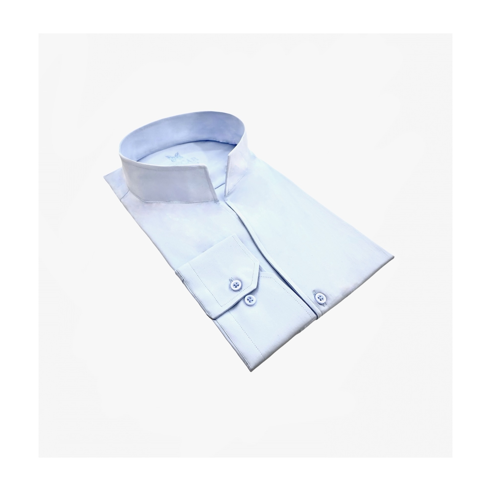 Chemise ciel à col Indien BHL 602