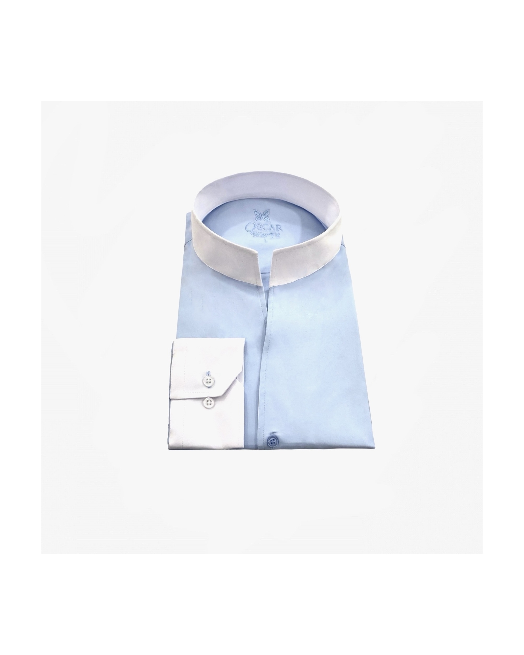 Chemise Ciel à Col Blanc...