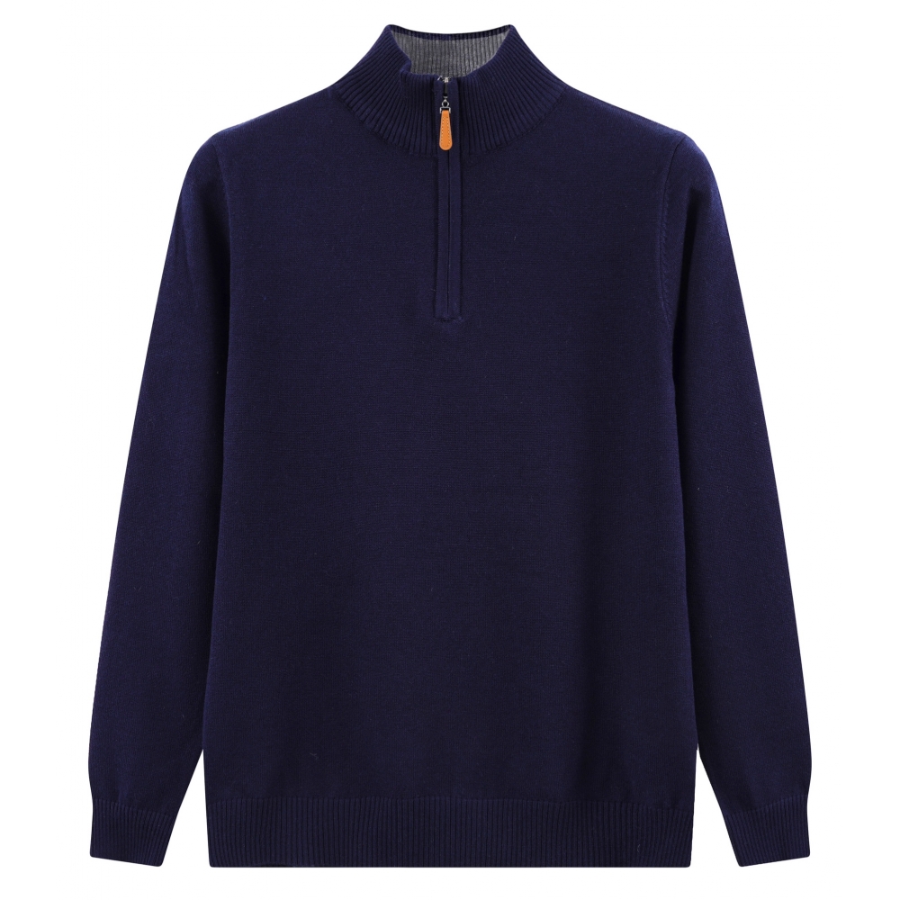 Pull en Maille à Col Zippé...