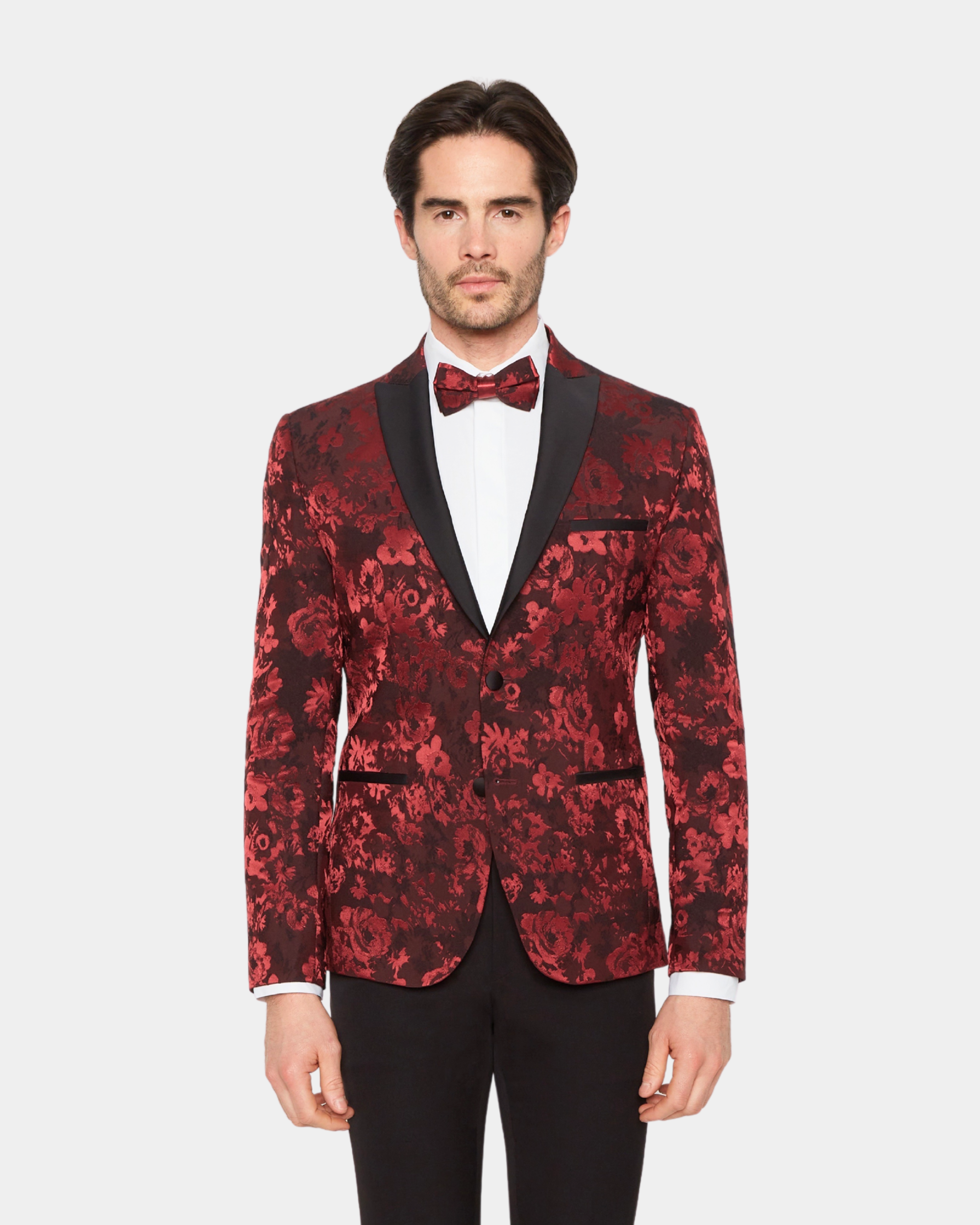 Smoking Cosy Rouge 2 pièces