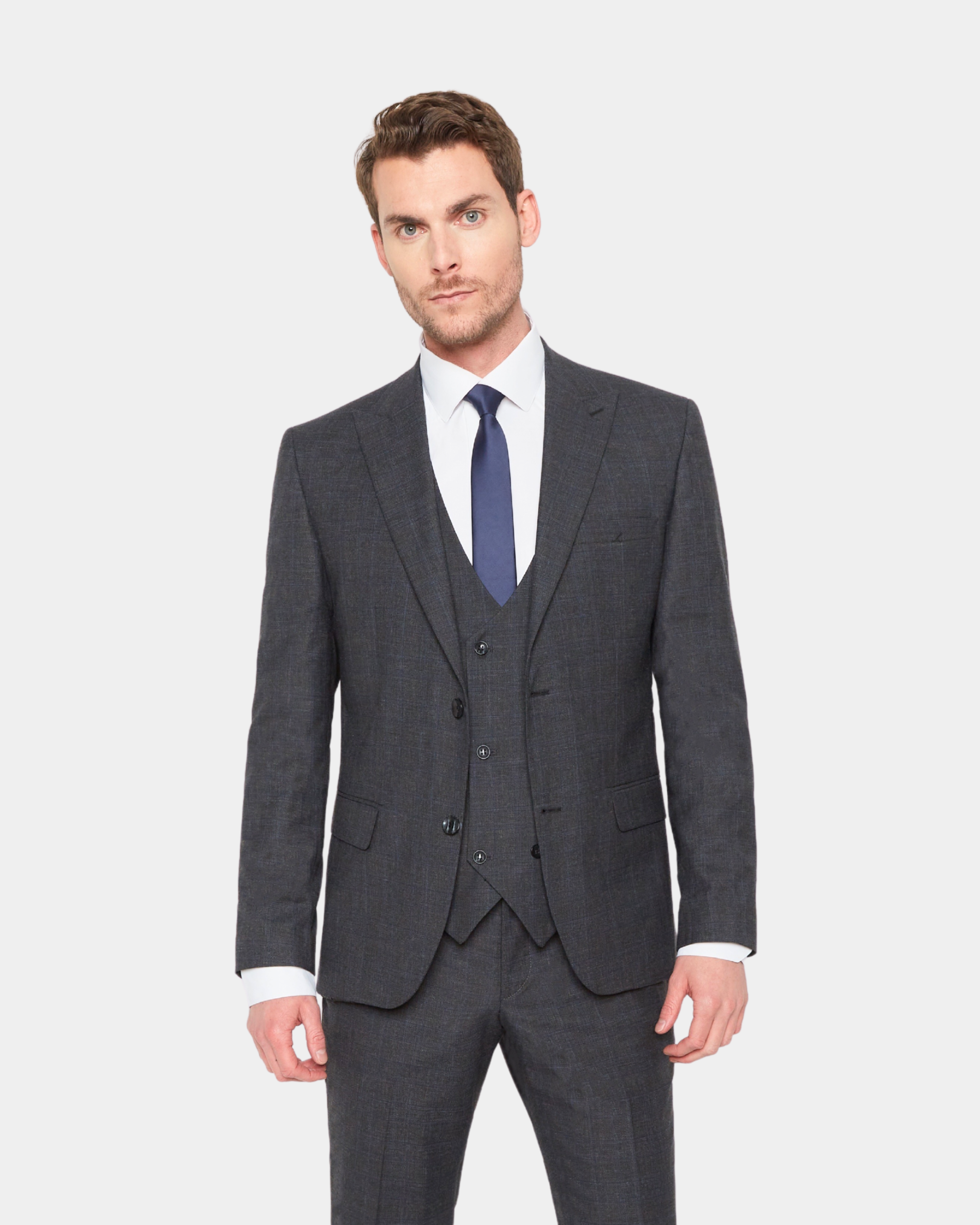 Costume Eddy carreaux gris...