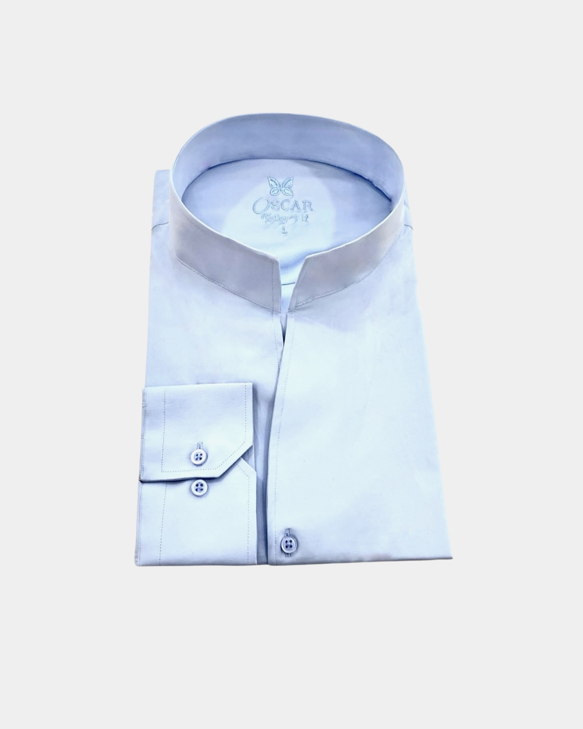 Chemise ciel à col Indien...