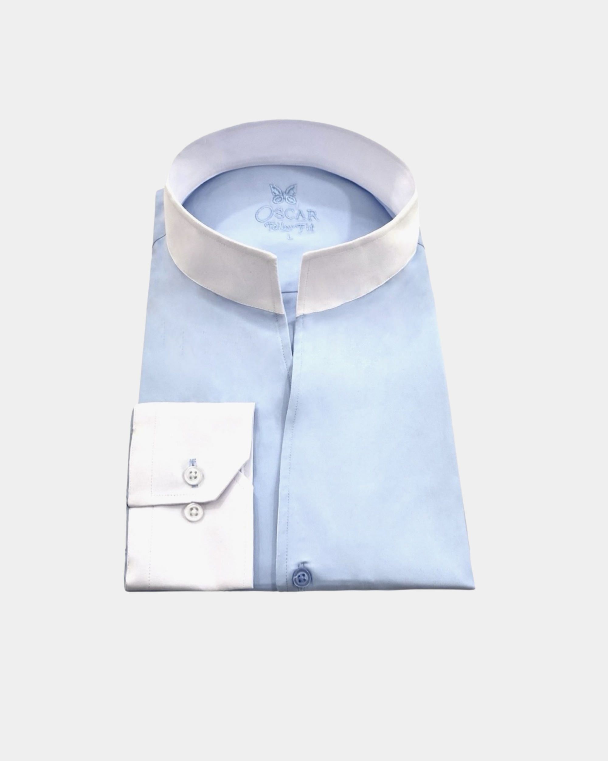 Chemise Ciel à Col Blanc...