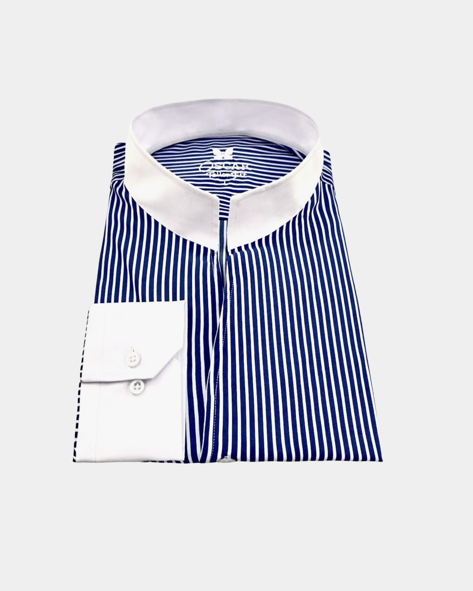 Chemise Rayé Bleu à Col...