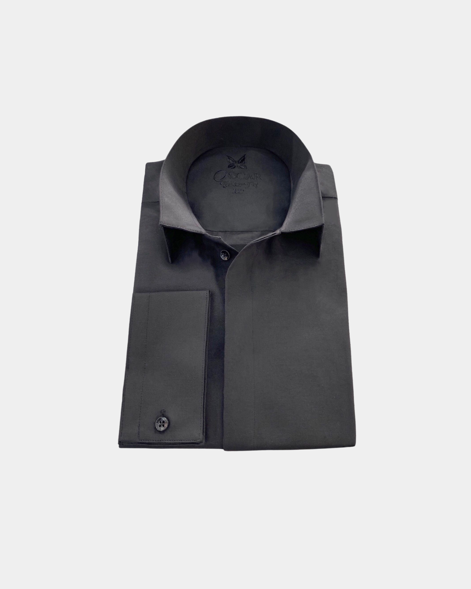 Chemise noir à col inversé...