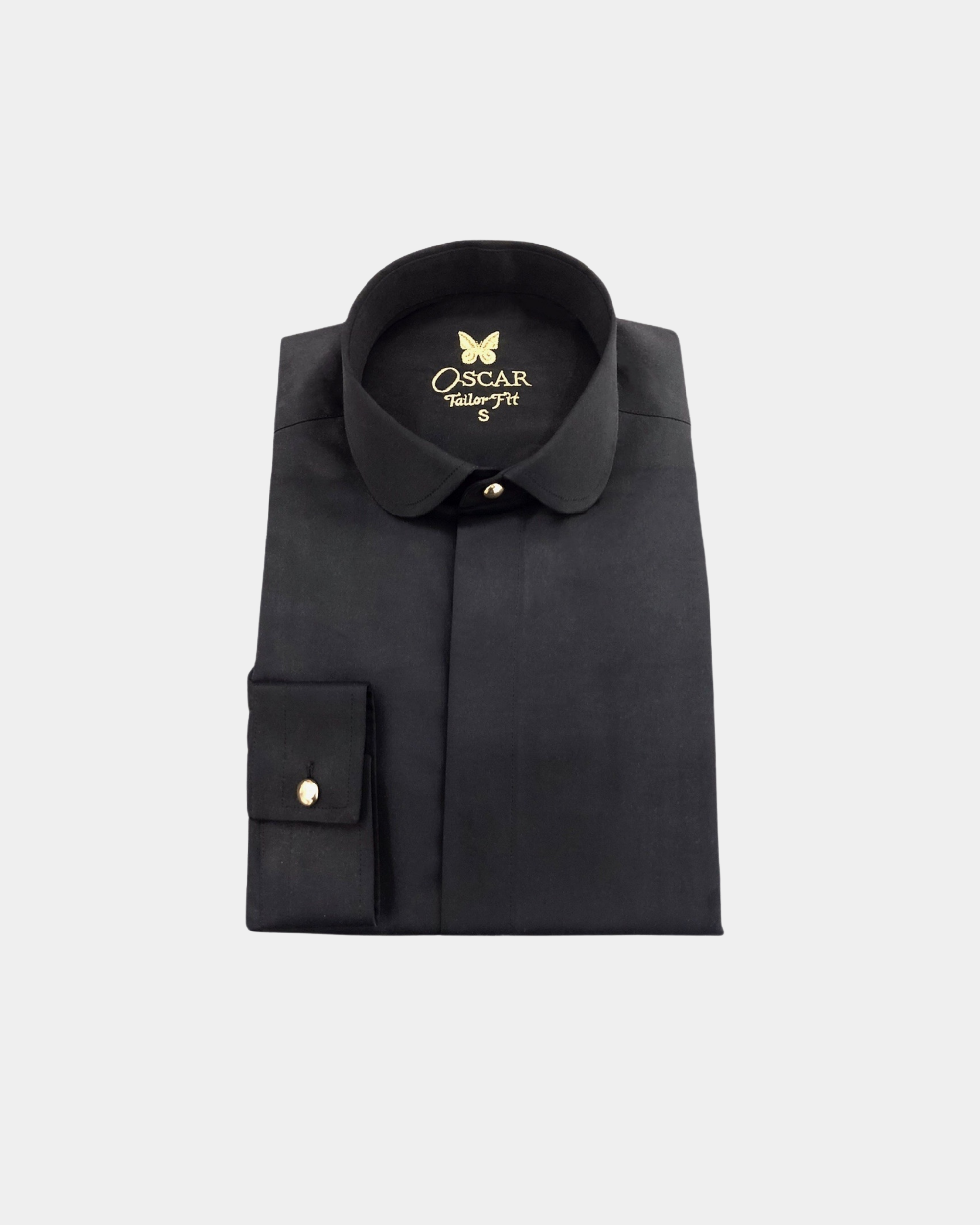 Chemise noir à col rond...