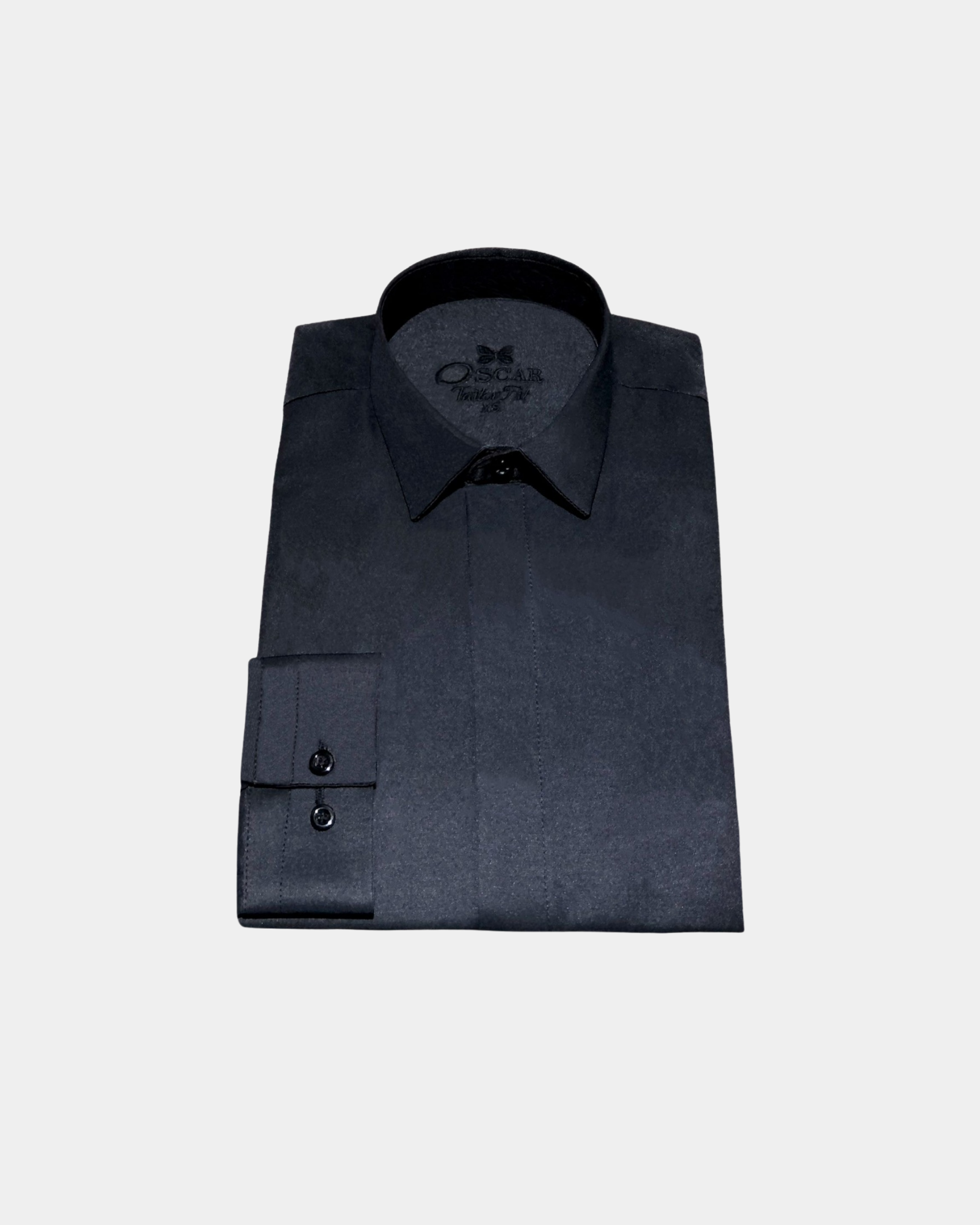 Chemise noir à col français...