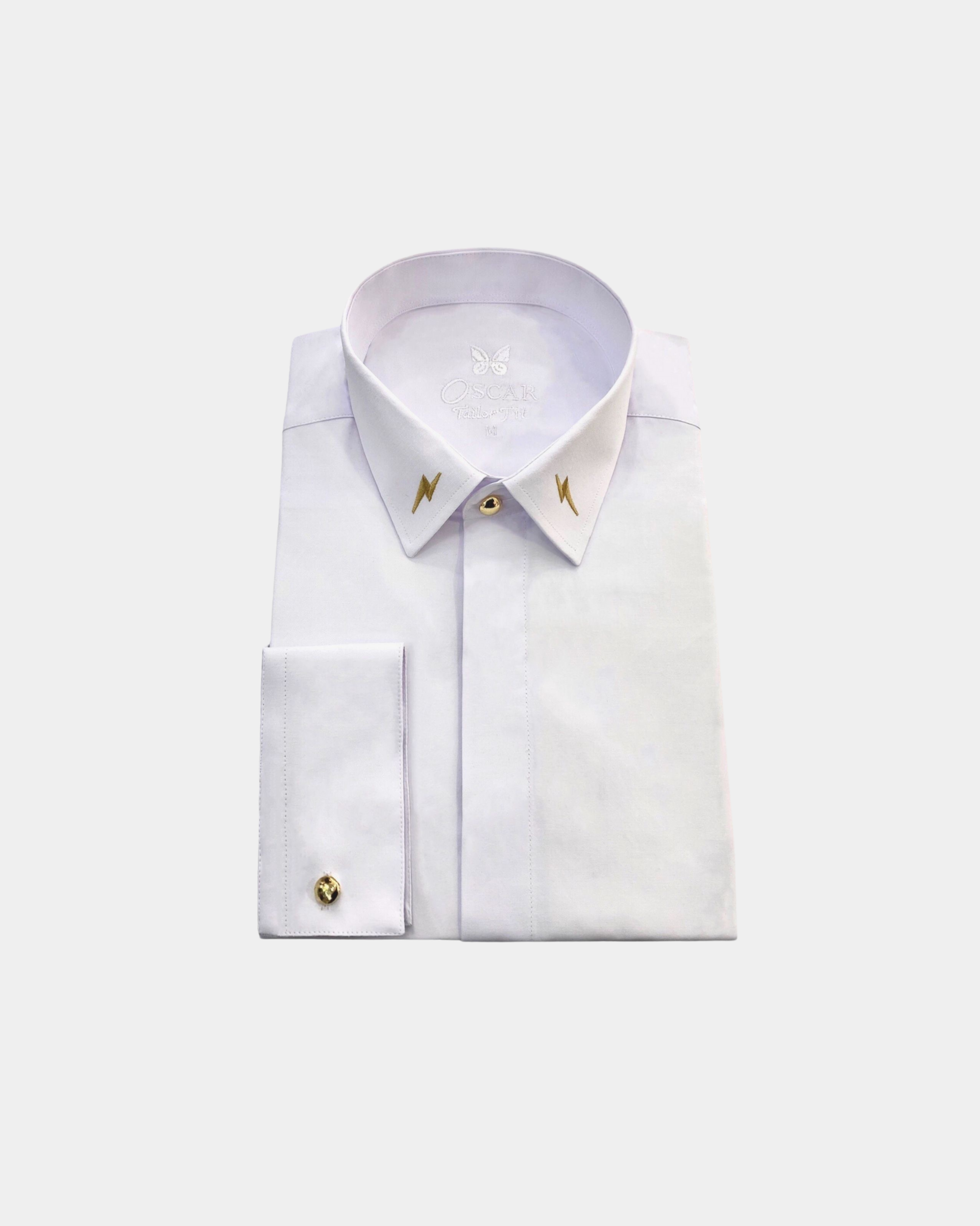 Chemise blanc brodée éclair...