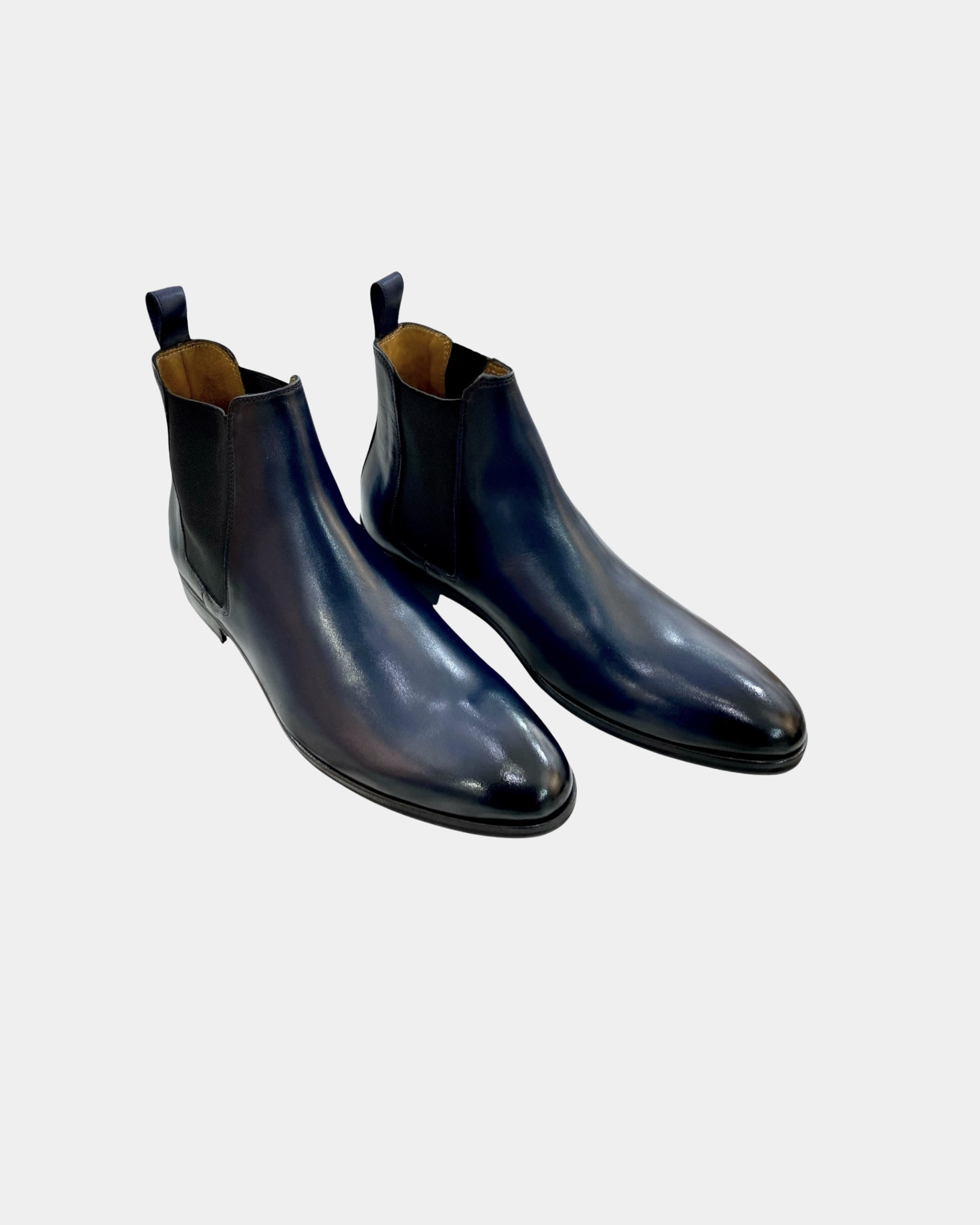 Bottine Homme Cuir Bleu à...