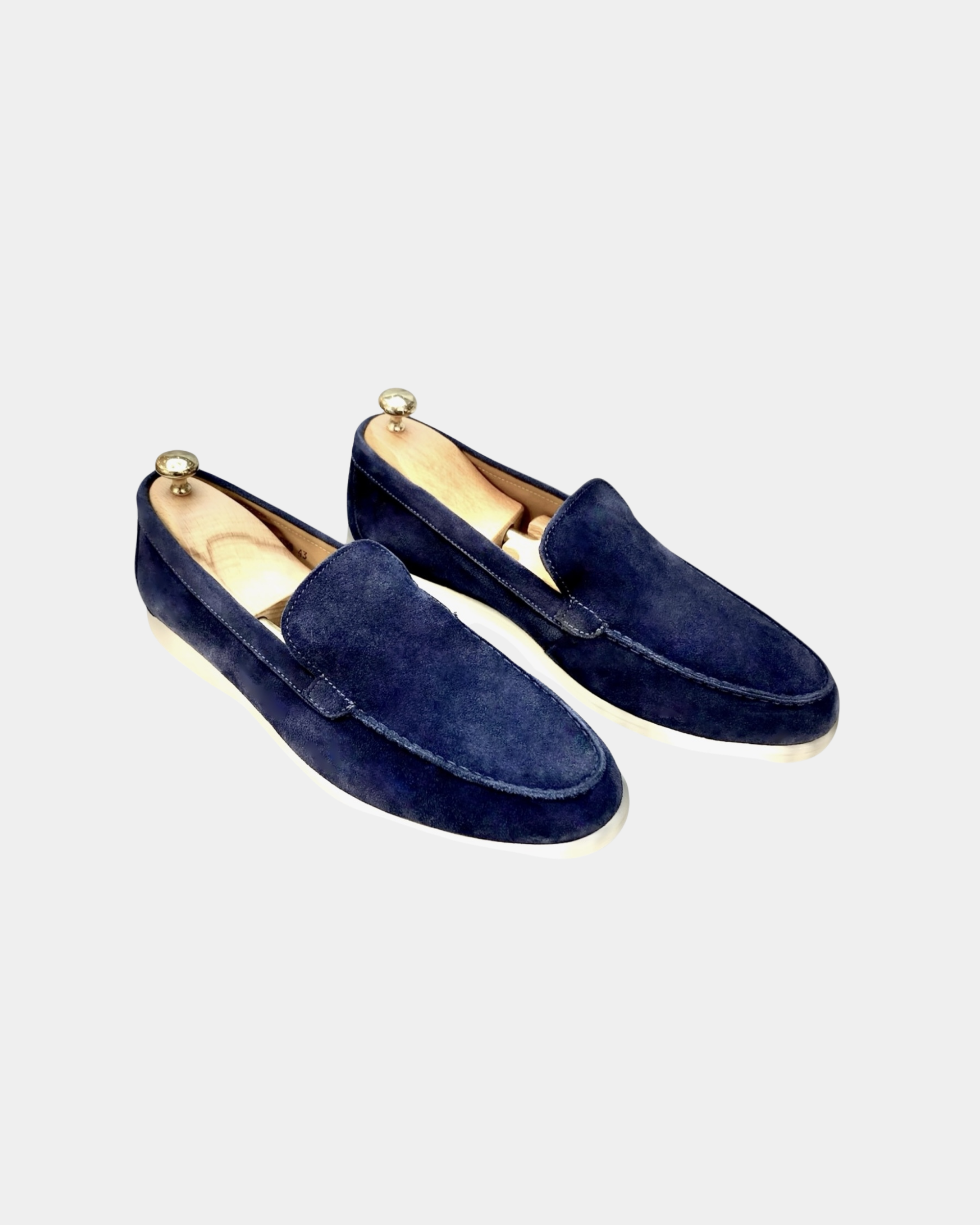 Mocassin Homme en Daim Bleu...