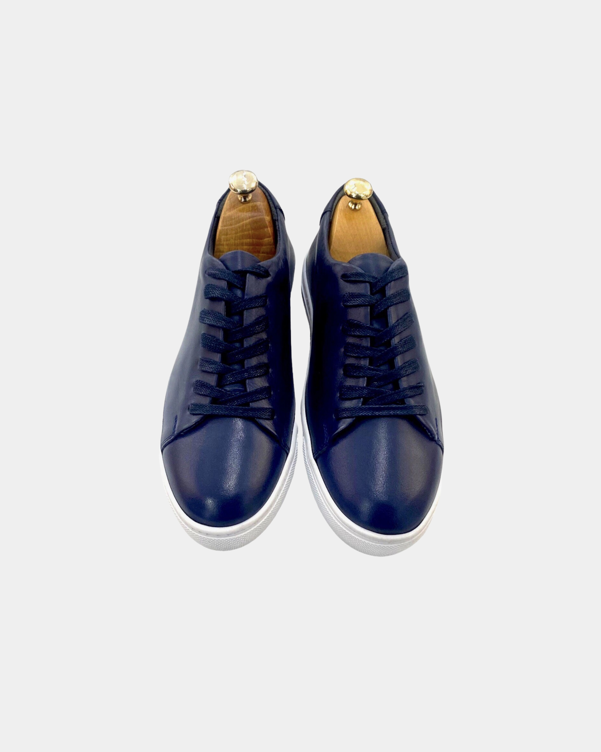 Basket en cuir Hugo Marine