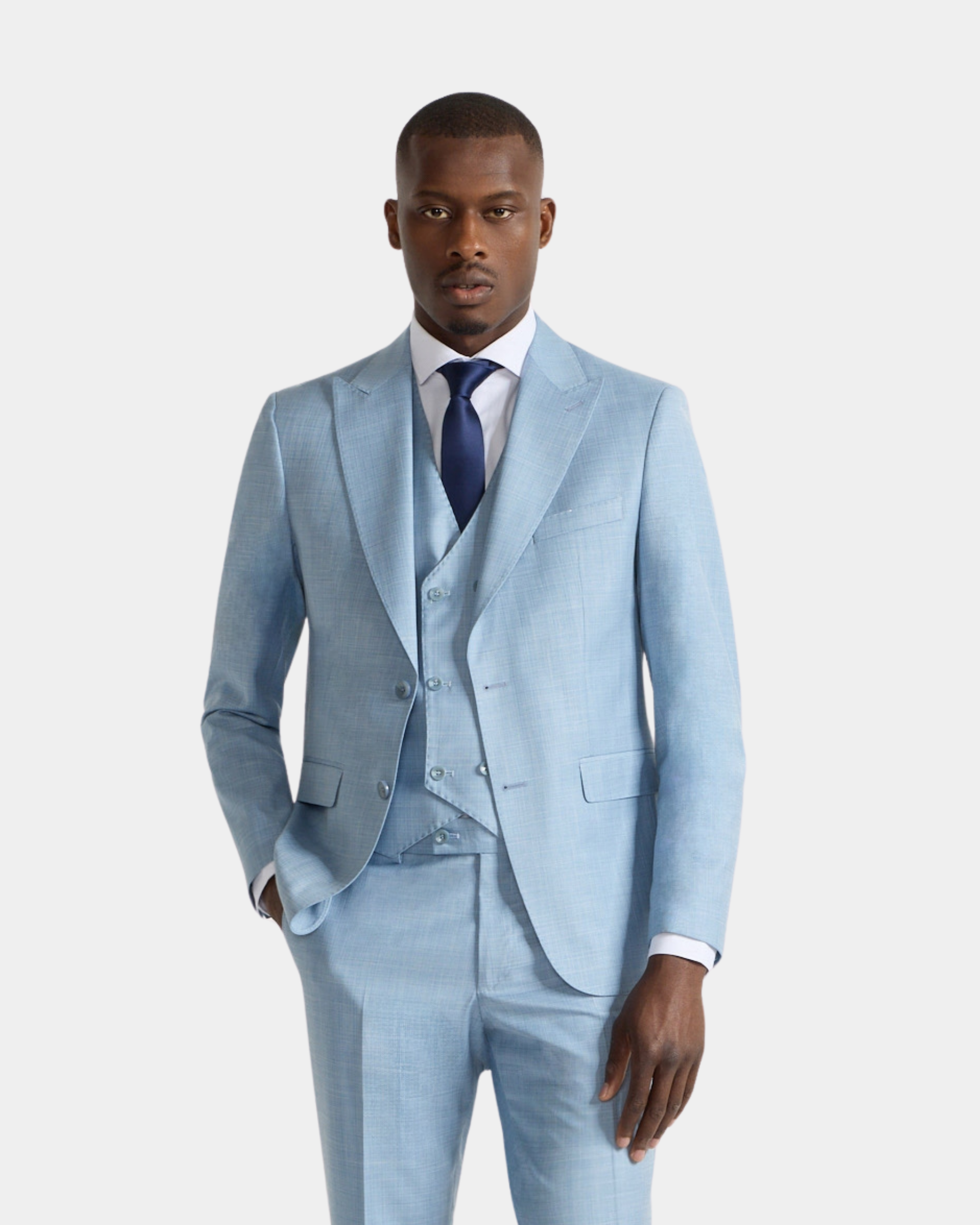 Costume Livio Gris Bleu 3...