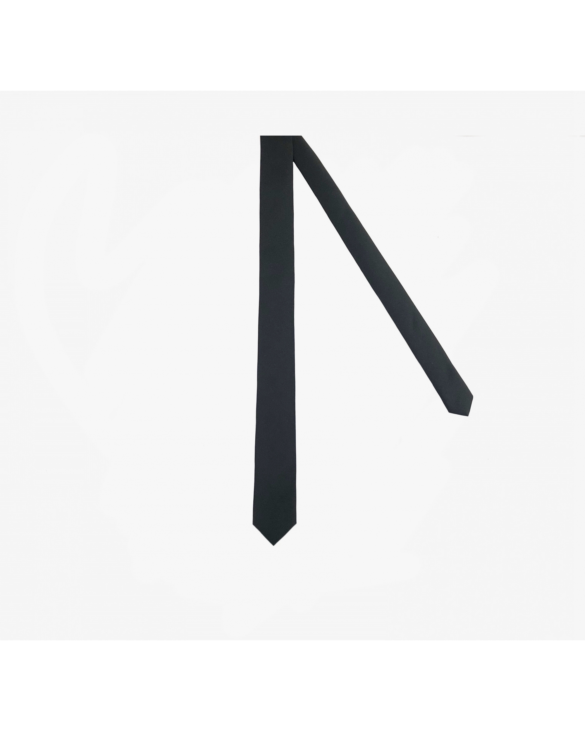 Cravate unie Noir 4,5cm +...